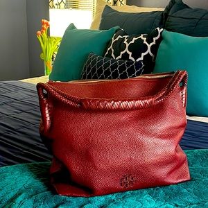 EUC Authentic Tory Burch Rich Red/BurgundyTote.